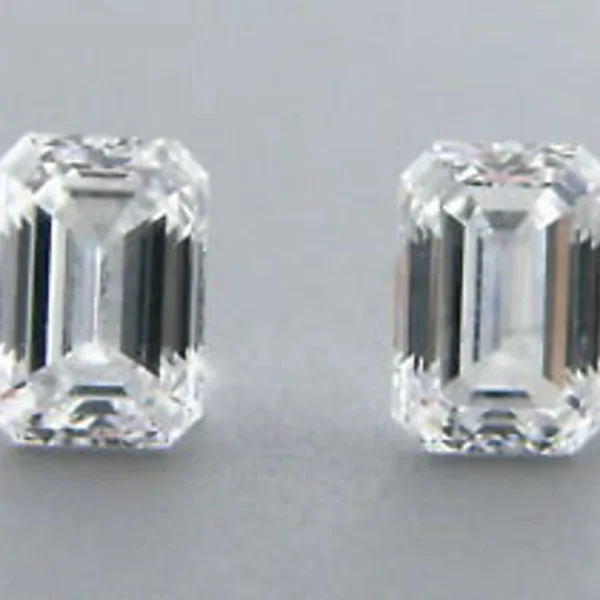 Classic Emerald Cut Diamond Studs – Dandelion Jewelry