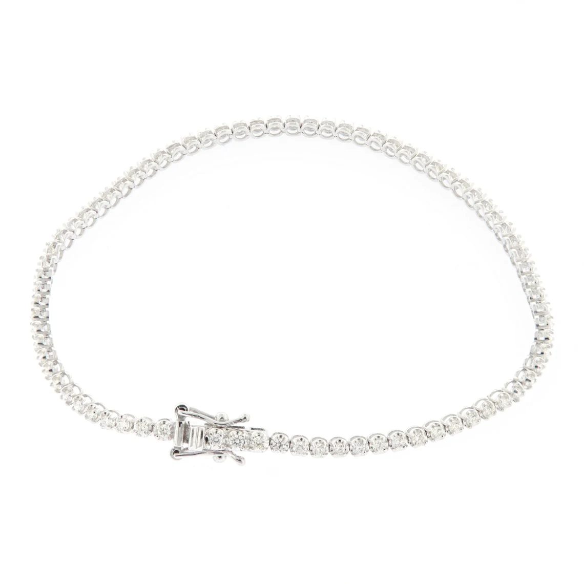 Sterling Silver Tennis Bracelet Simulated Diamond HSN Absolute 8 1/4 inch | Tennis  bracelet, Silver, Sterling