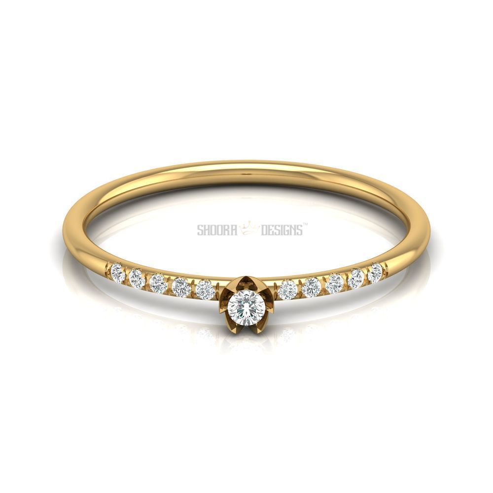 0.25ctw Small Diamond Navette Ring, 14K Yellow Gold, Ring Size 6, - Ruby  Lane